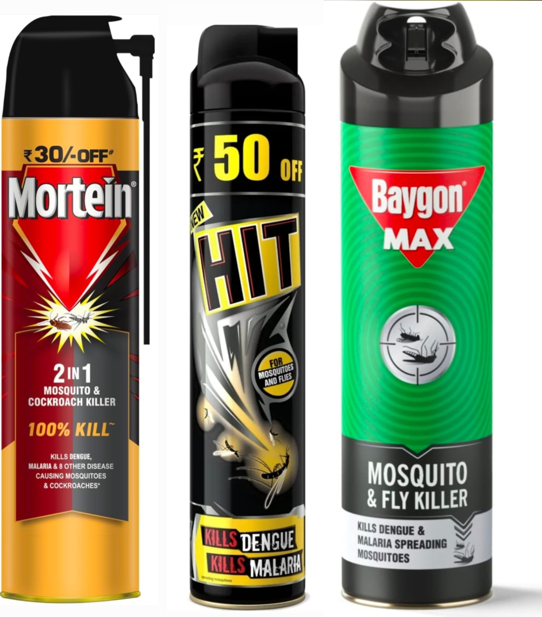 Hit, Mortin or Baygon Flying Insect Killer Spray 400 ml