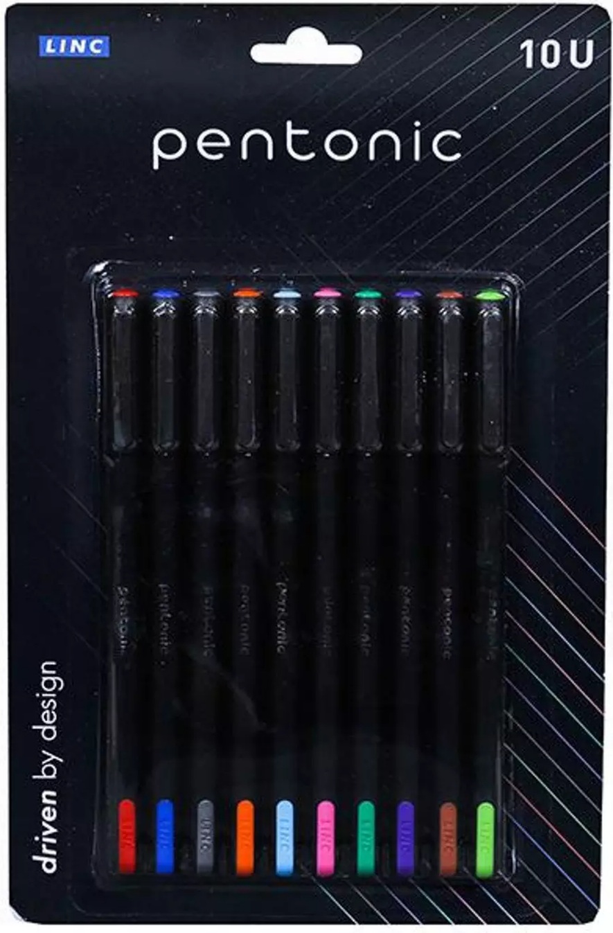 Linc Pentonic Multi Colour Ball Point Pen 0.7 mm  Pack of 10 Pen
