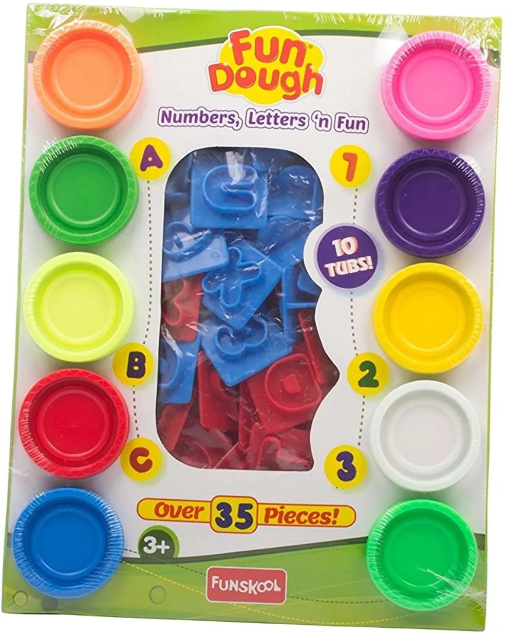Funskool Fundough Numbers, Letters N Fun Multi Colour