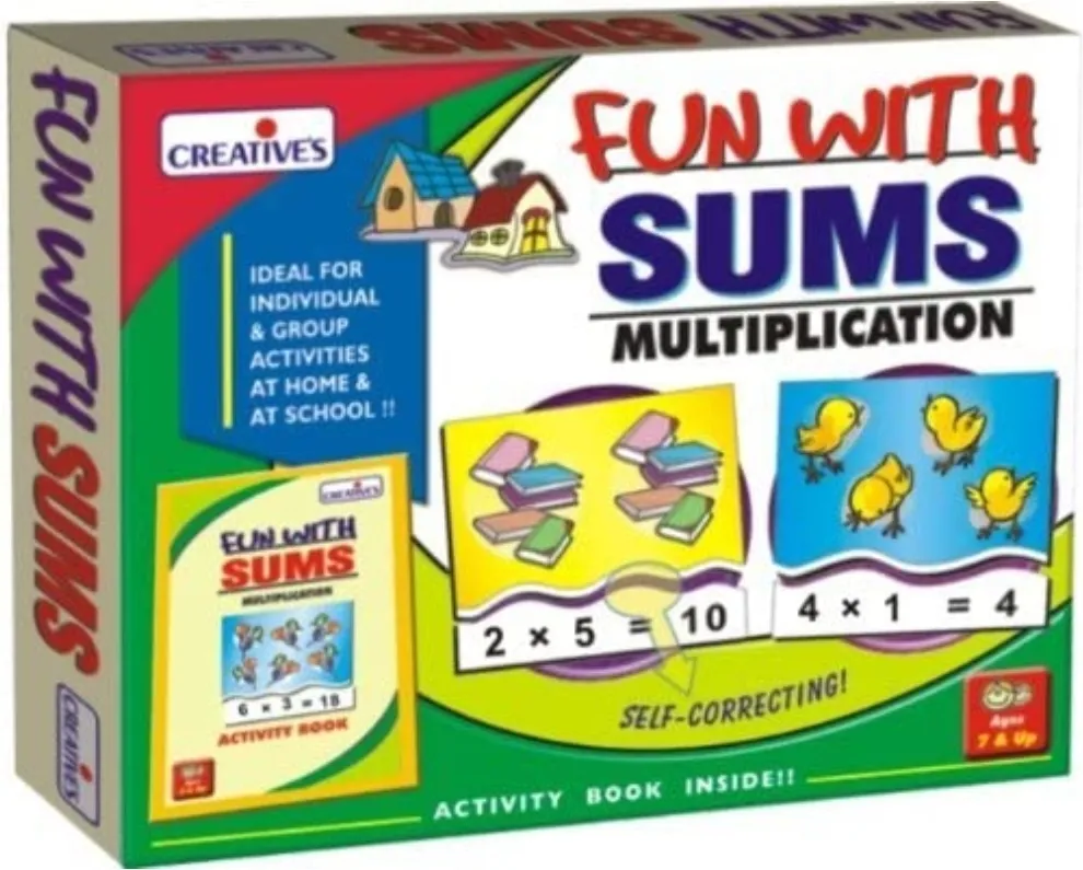 Creatives Fun With Sums Multiplication Puzzle With Activity Book