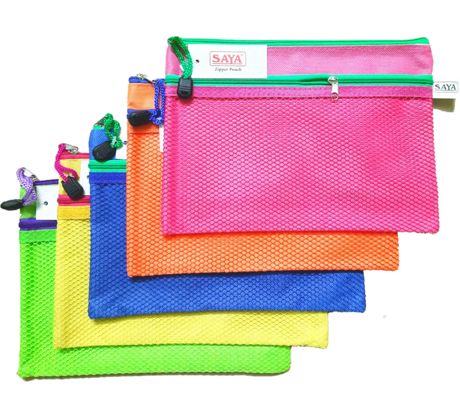 Saya Dual Zip Bag A5 Size SY - 2405, 1 Pack of 1 Bag