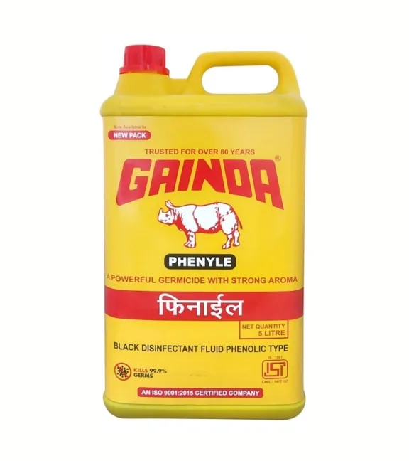 Gainda Black Phenyl Floor Cleaner 5Liter, Powerful Disinfectant & Germicide
