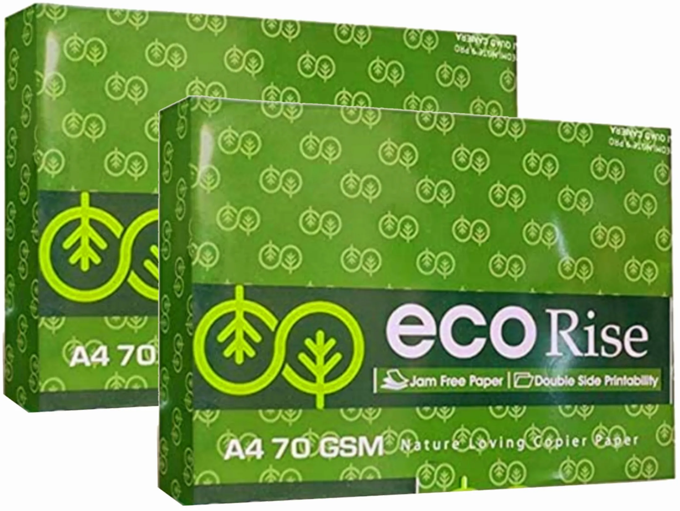 Eco Rise Printing Copy A4 Size JK Paper Eco Tree Friendly 70 GSM 500 Sheet Pack of 2