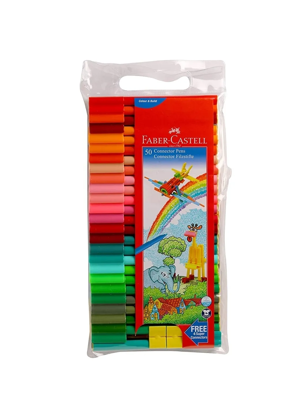 Faber Castell Connector Pens Assorted Set of 50