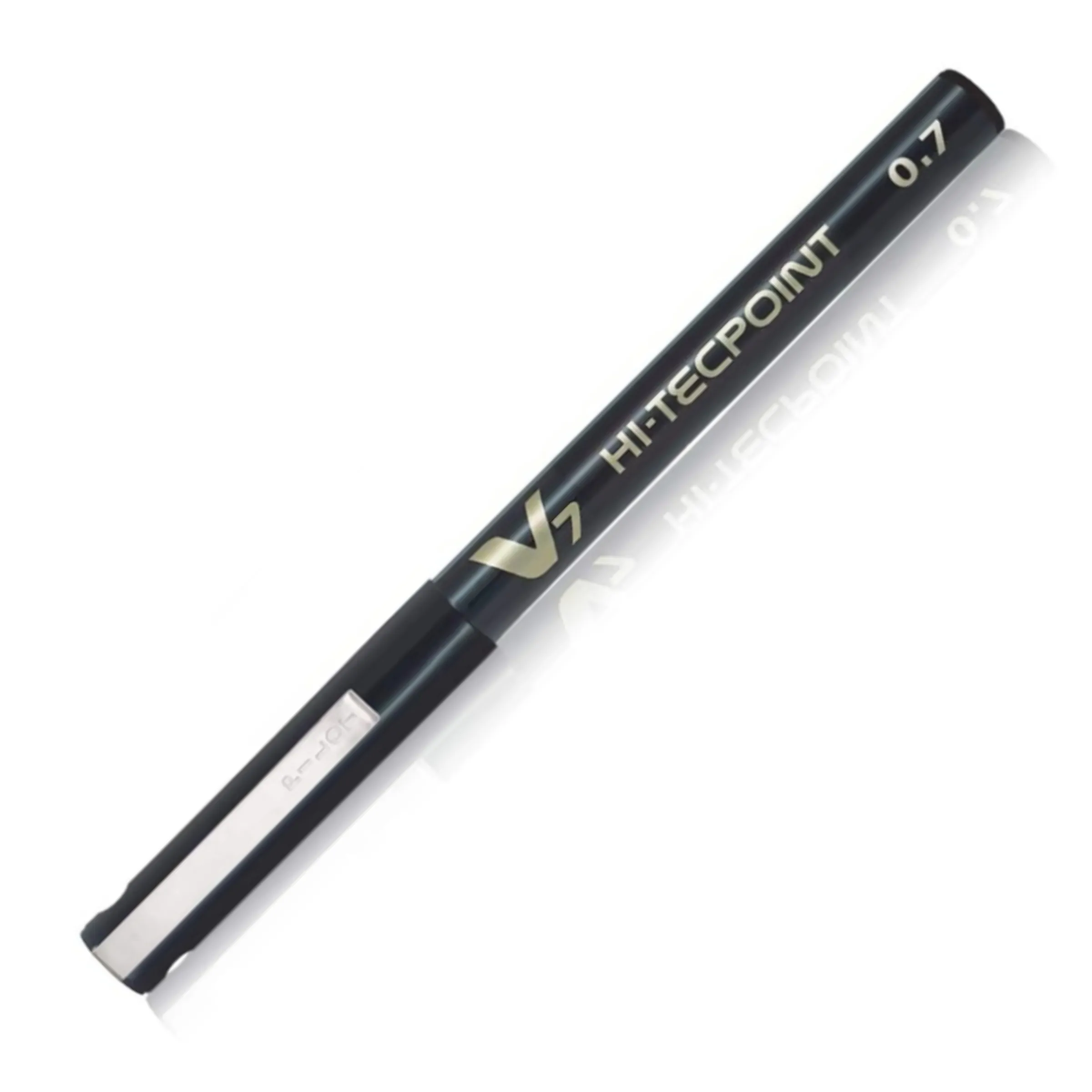 PILOT V7 LIQUID INK ROLLER BALL PEN - BLACK BODY, BLACK INK , 0.7 mmPACK OF 1