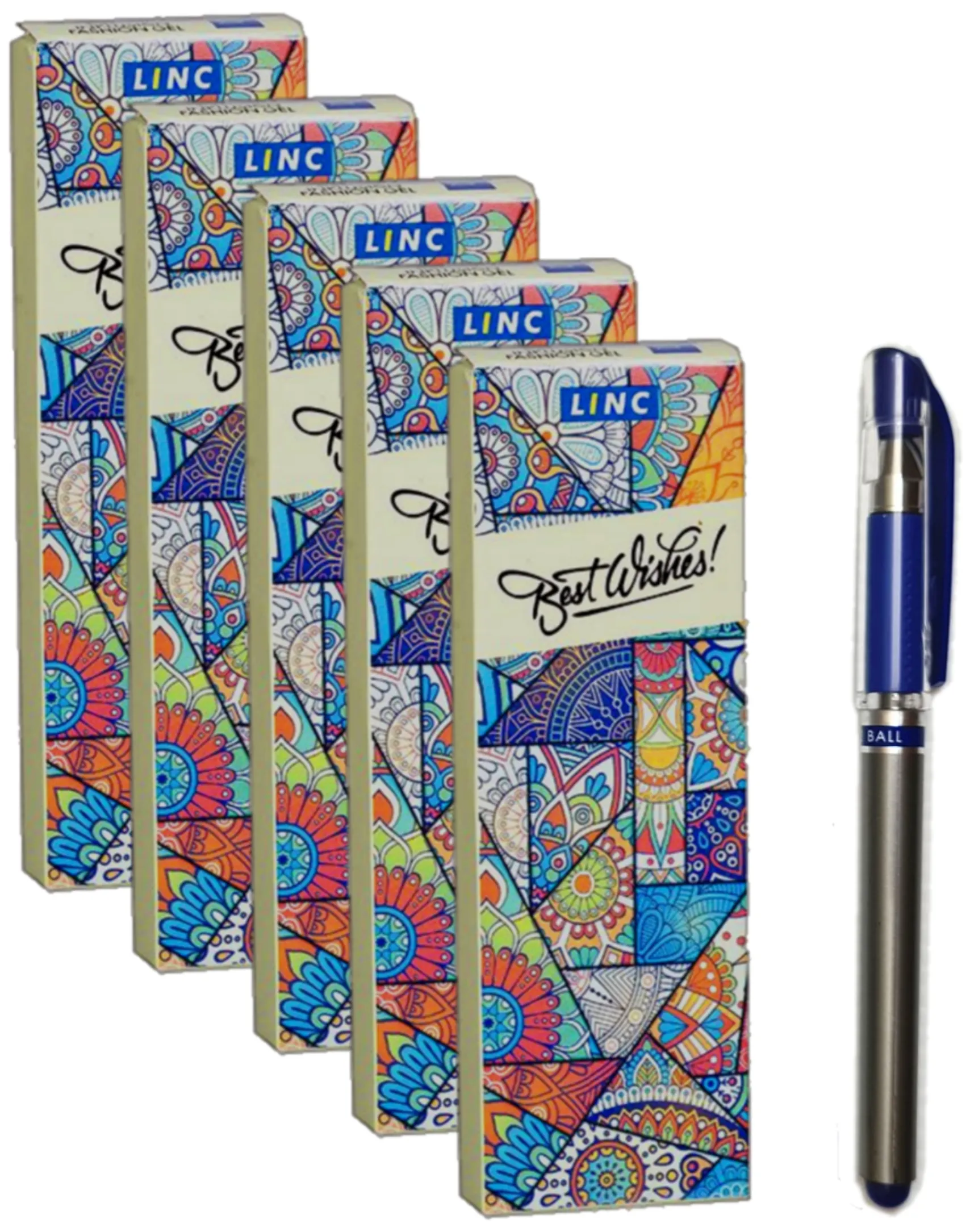 Linc Maxwell M2 Ball Pen 0.7 mm Blue Ball Point Pen Pack of 5 Pen
