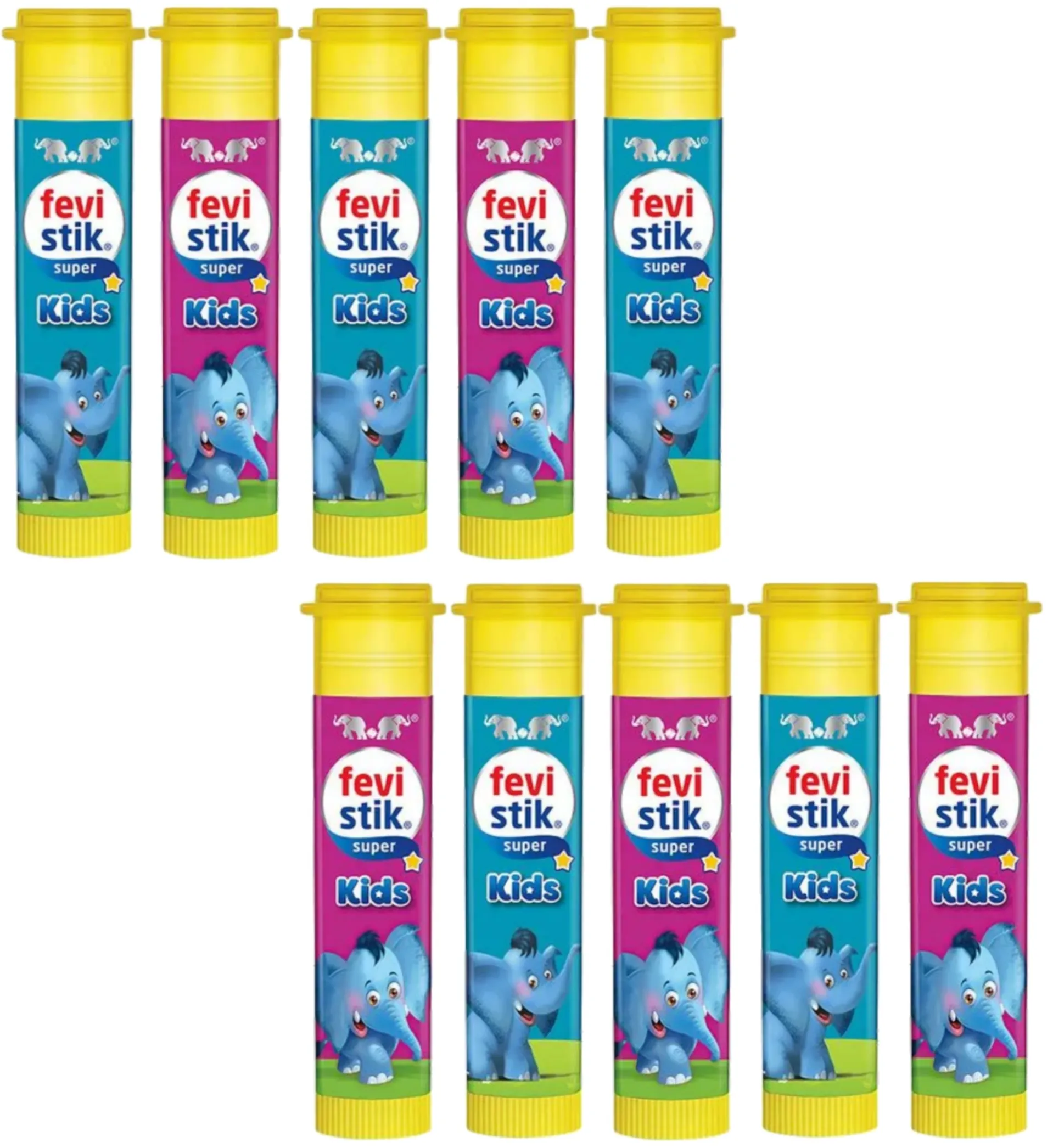 PIDILITE FEVISTIK SUPER KIDS GLUE STICK – 8 GM (PACK OF 10)
