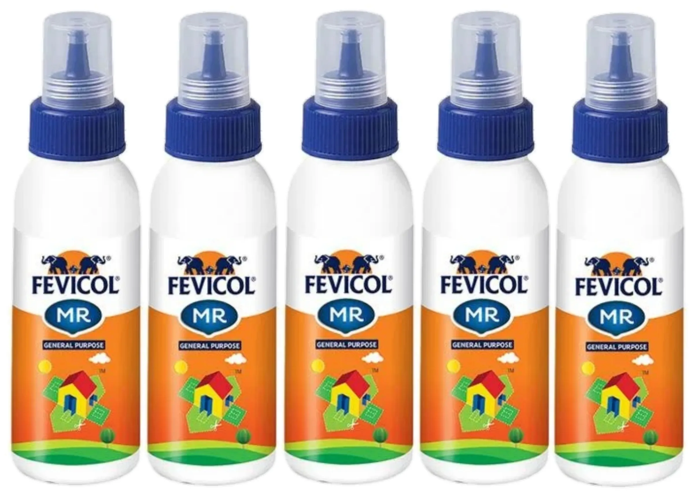 Pidilite Fevicol MR White Adhesive For Art & Craft, 22.5 g Pack of 5