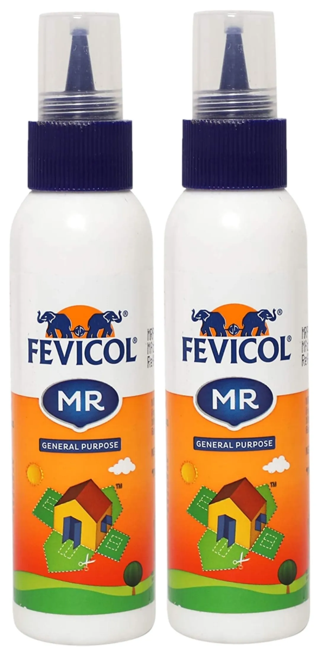 Fevicol MR Easy Flow Squeeze Bottle, 105g Pack of 2