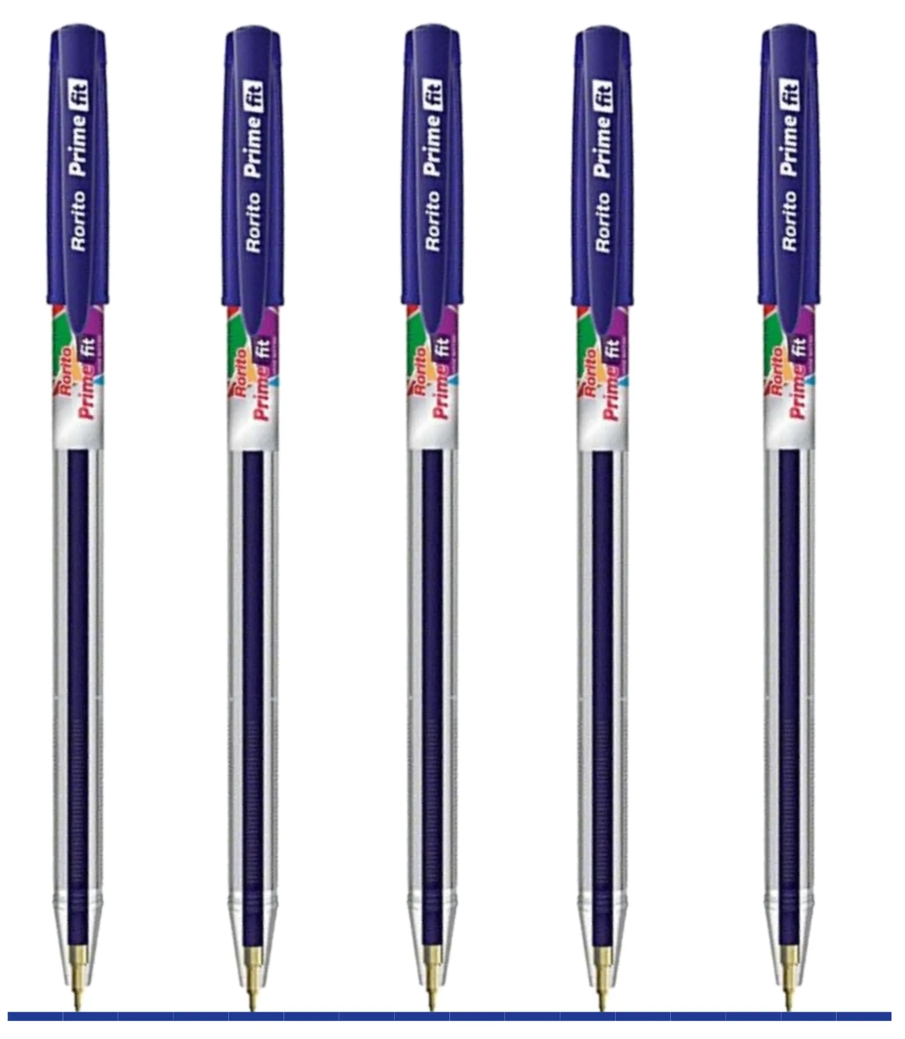Rorito Prime Fit Ball Pen (Blue) - Pack of 5