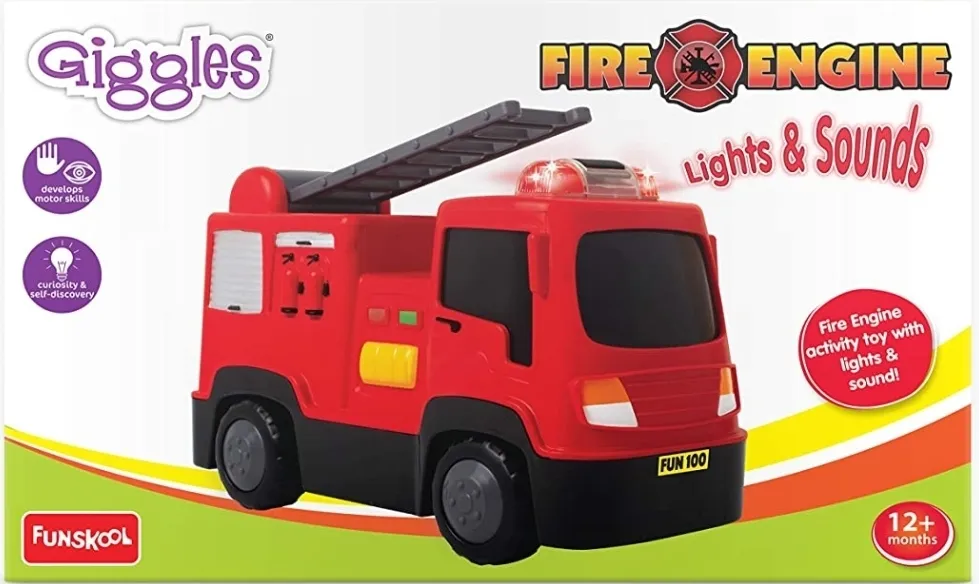 Funskool Giggles Fire Engine Activity Toy With Light and Sound