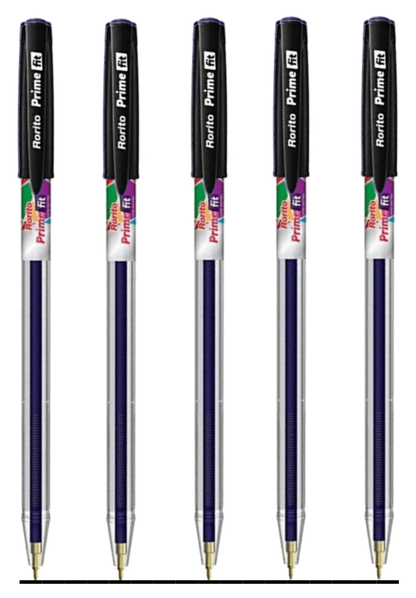 RORITO PRIME FIT BALL PEN (BLACK) - PACK OF 5