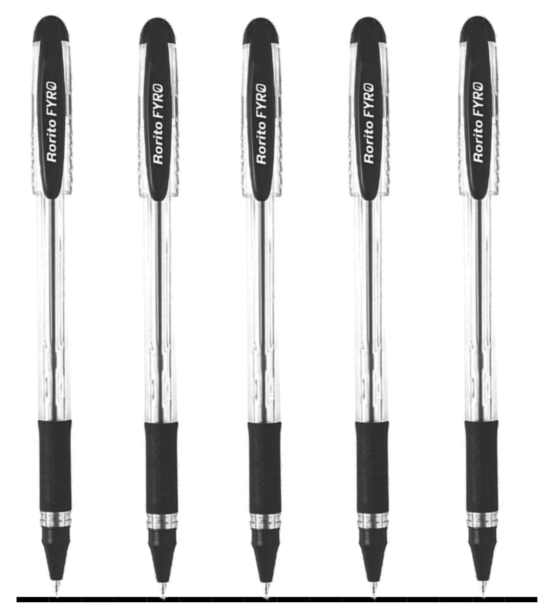 RORITO FYRO BALL POINT PEN - PACK OF 5 (BLACK)