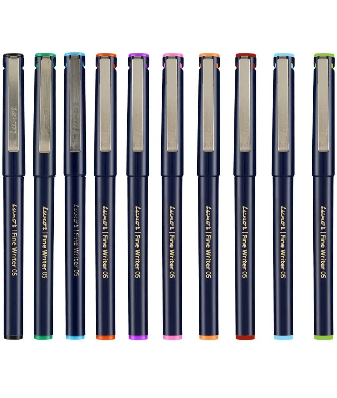 Luxor Finewriter Assorted color, 0.5 mm(Pack of 10 Pen)