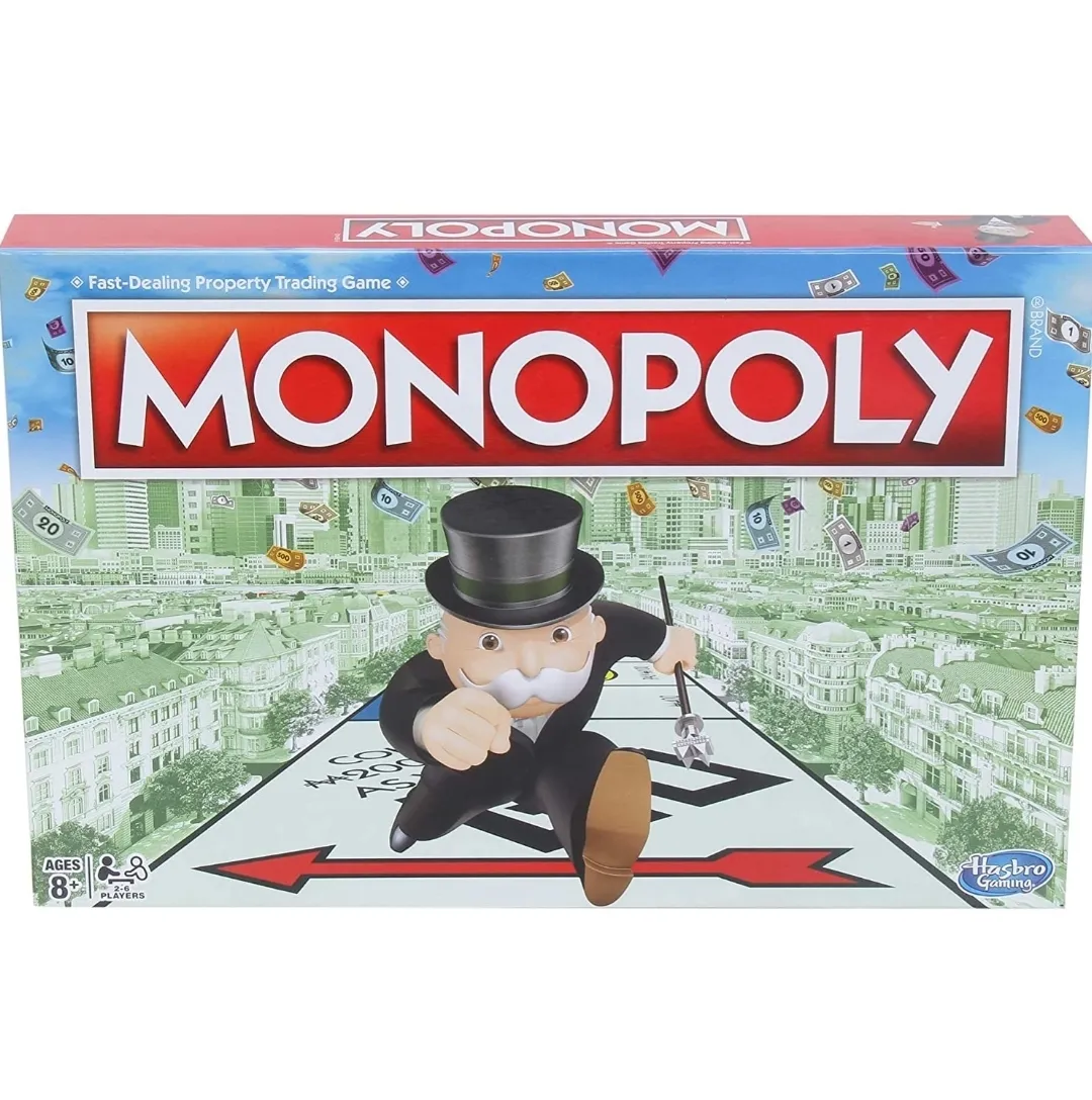 Hasbro MONOPOLY Board Game for Families and Kids Ages 8 and Up, Classic Gameplay (Pack of 1)