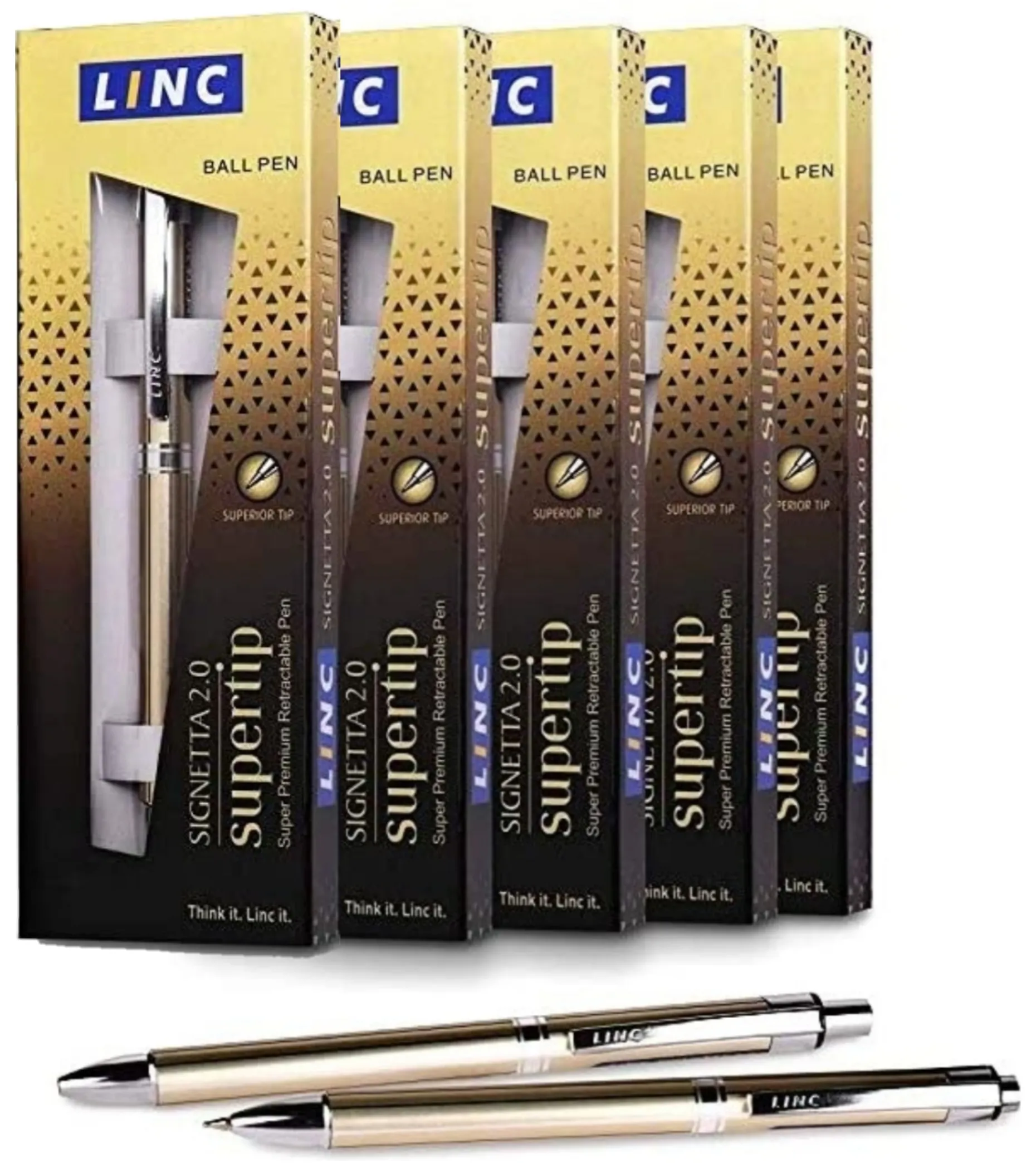 Linc Signetta 2.0 Supertip Ball Pen, (Pack of 5)