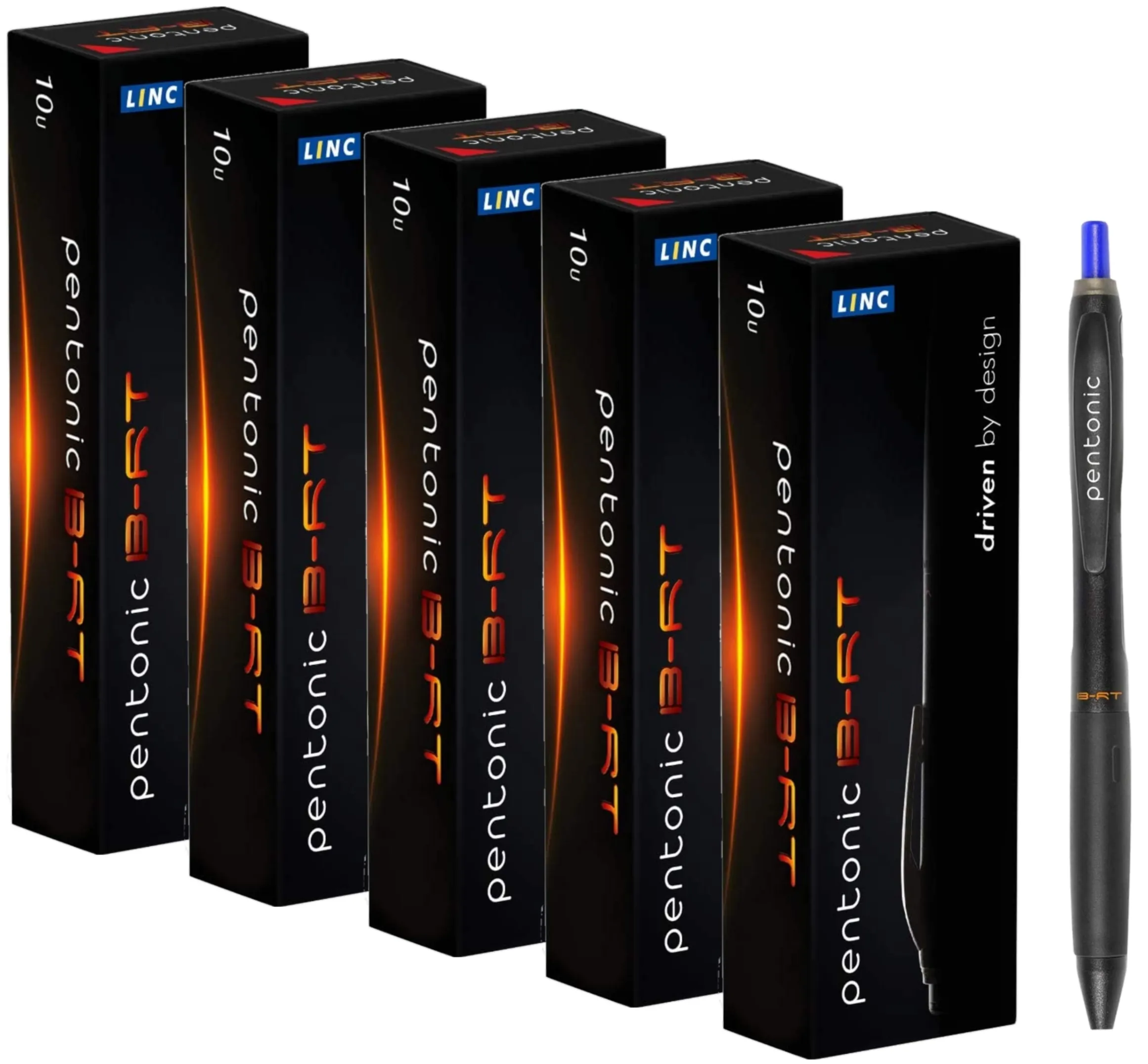 Linc Pentonic B - RT Ball Pen 0.7 mm Blue Pen Pack of 5 Pen