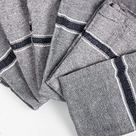 Cotton Floor Cleaning Cloth, 25X25 Inch, Grey Color, Thick and Pure Material, Pack of 6