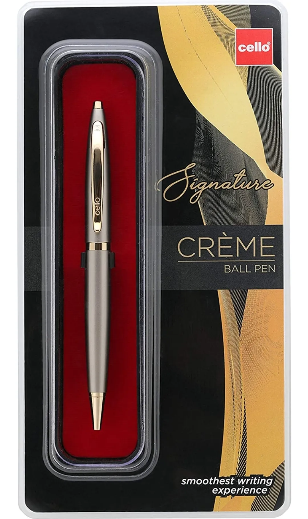 Cello Signature Creme Ivory Ball Pen Blue Pen 0.7 mm Gift Pack of 1 Pen