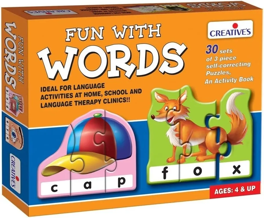 Creatives Fun With Words Puzzle Multi Colour 30 Sets of 3 Pieces