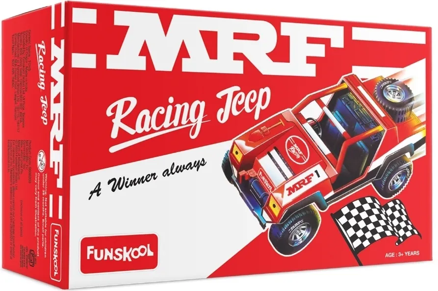 Funskool MRF Racing Jeep Red Colour Ready to Race