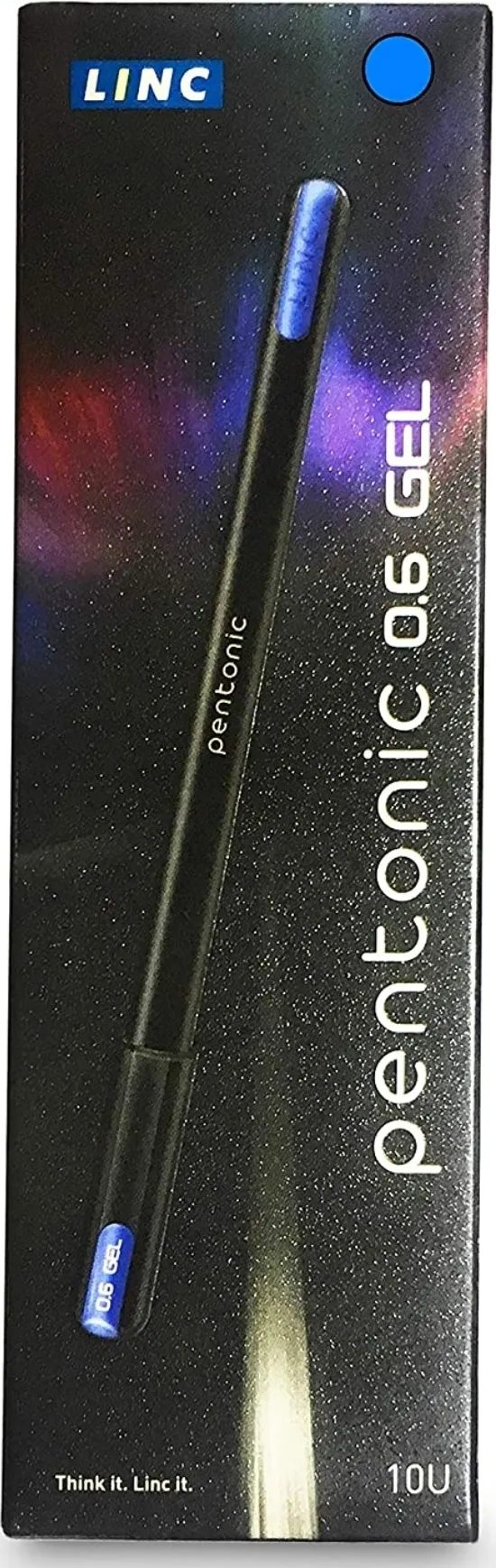 Linc Pentonic Gel Pen 0.6 mm Blue Pen Pack of 10 Pen