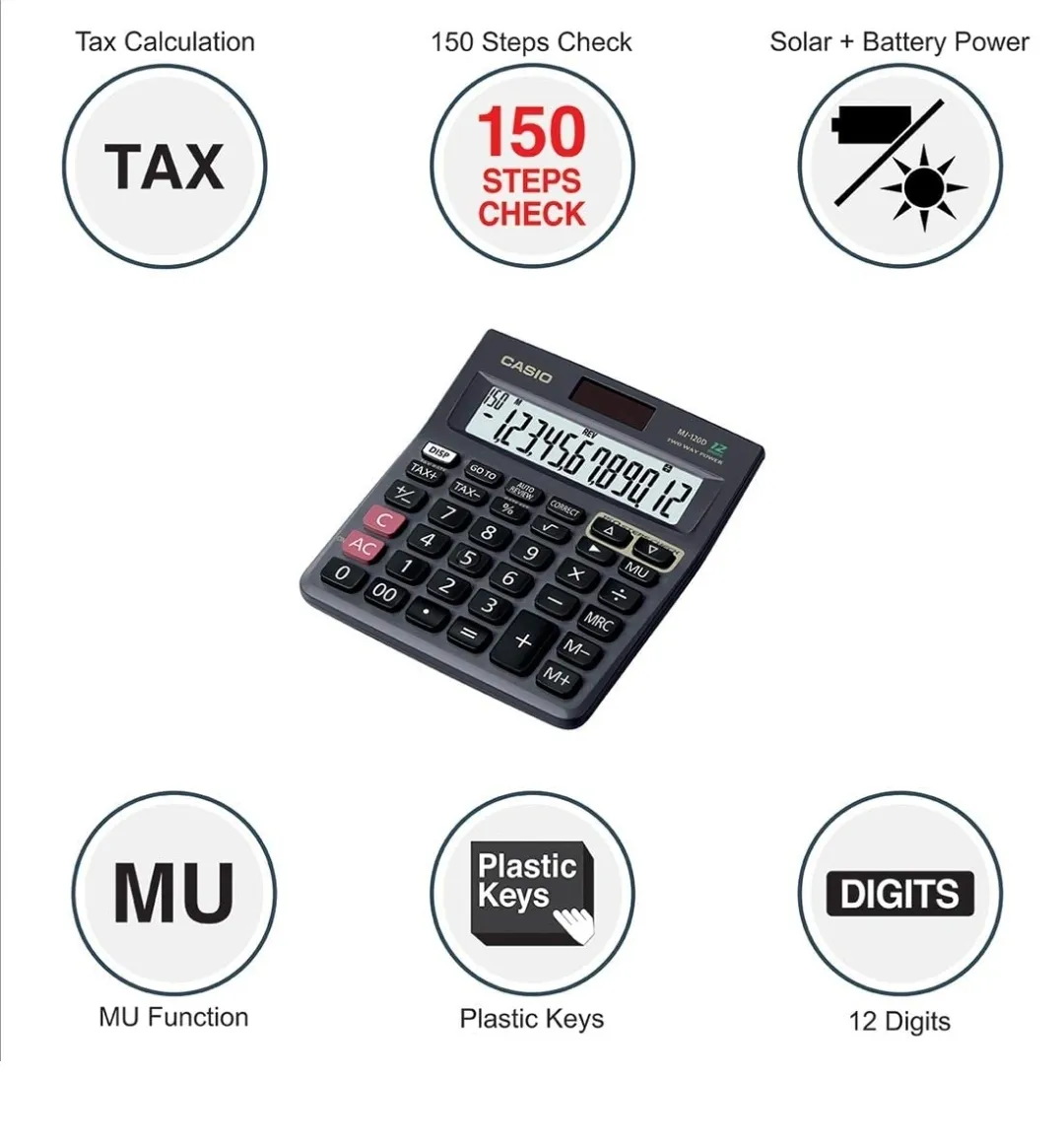 Casio MJ-120D DESKTOP CALCULATOR