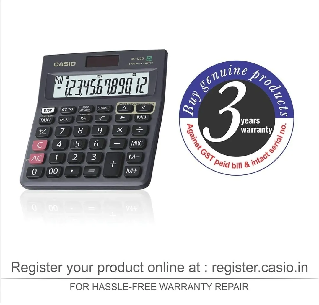 Casio MJ-120D DESKTOP CALCULATOR