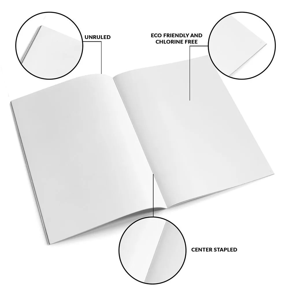 Classmate Unruled Notebook, 172 Pages, 27.2 X 16.7 cm, Pack of 1