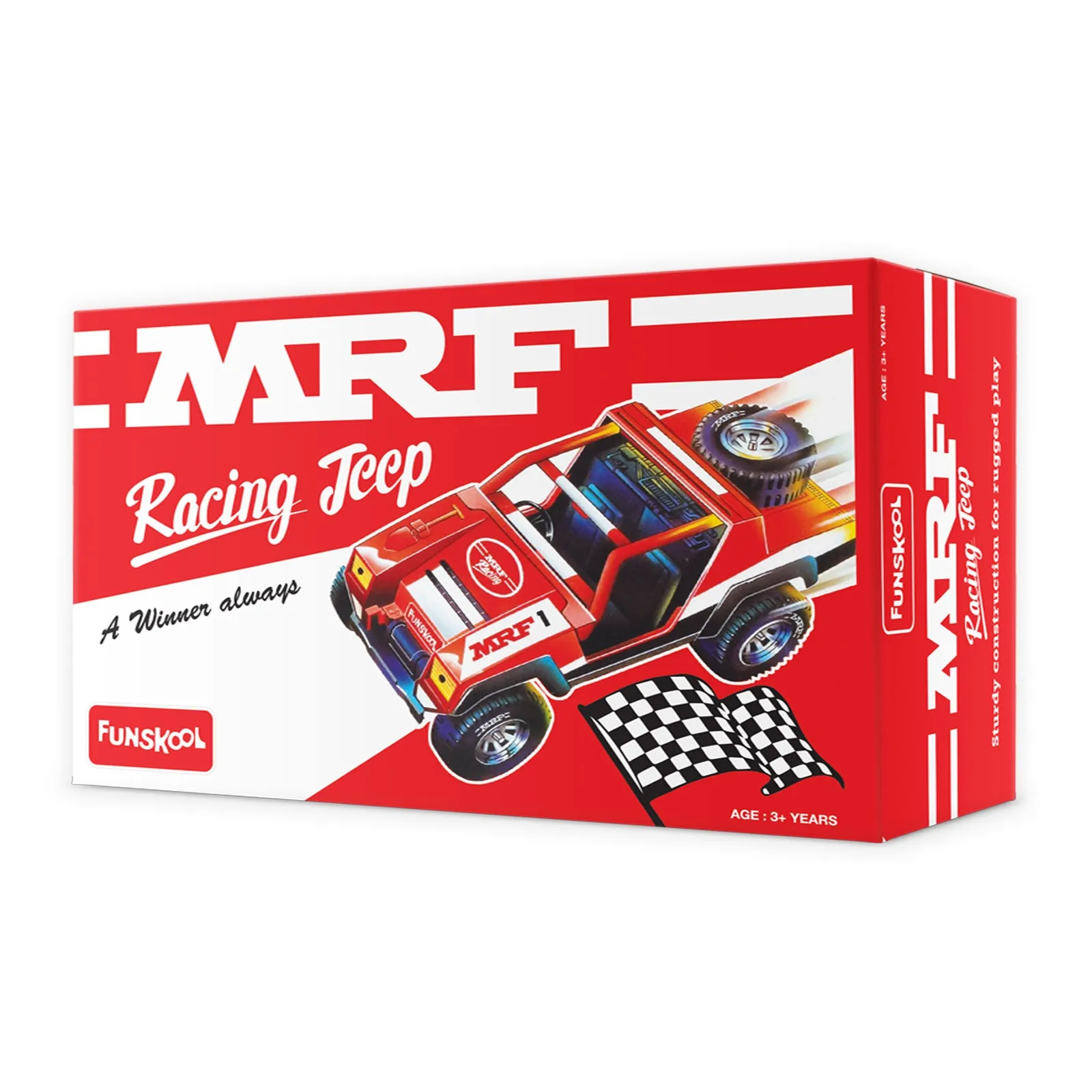 Funskool MRF Racing Jeep Red Colour Ready to Race