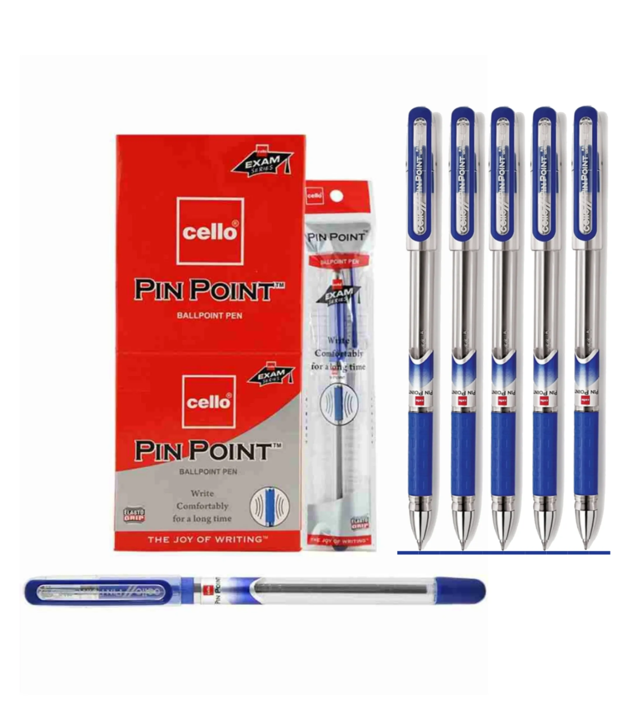 Cello Pinpoint Xs Ball Pen 0.6 mm Blue Pen 5 Pack of 1 Pen