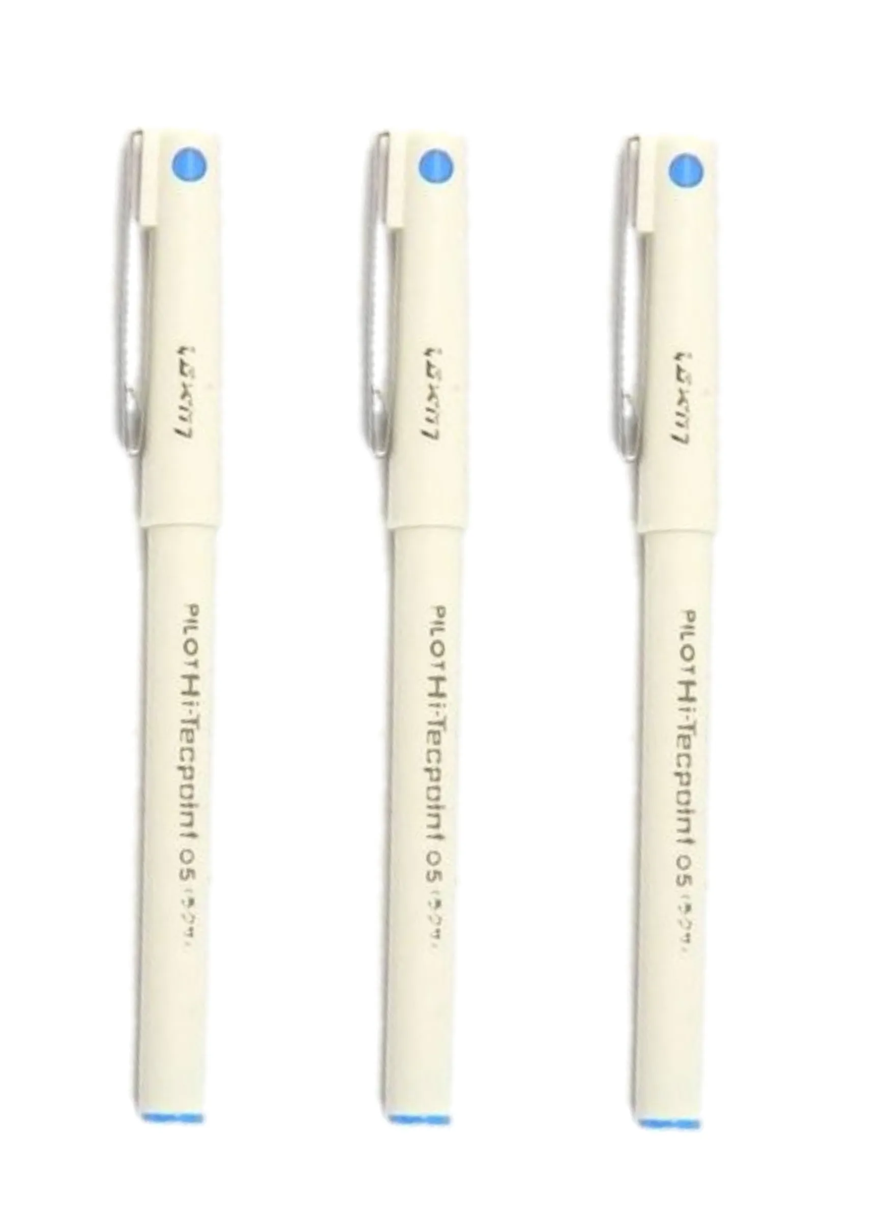 PILOT HI-TECHPOINT 05 SUPER VALUE BLUE PEN, 0.3 mm PACK OF 3
