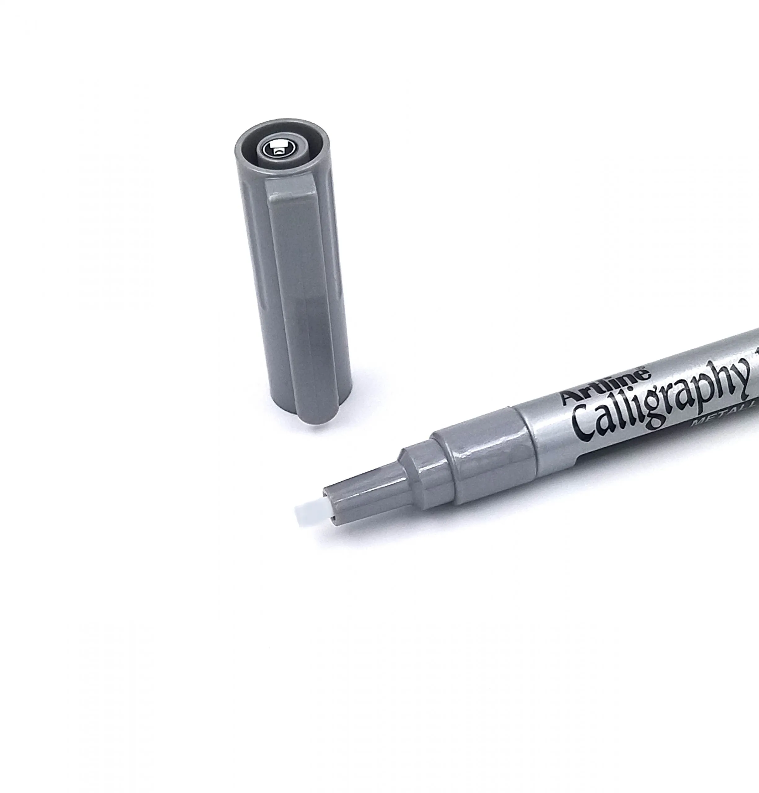 Artline Calligraphy Pen Silver Metallic Ink Pen Tip Size 2.5 mm Pack of 1