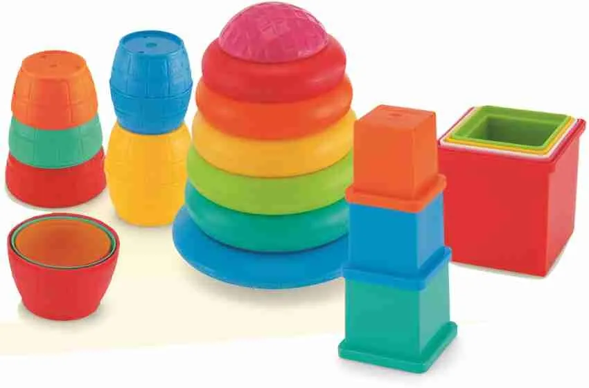 Funskool Giggles Stack N Nest Toy Set Multi Colour Stack Nest Explore Colourful Pieces