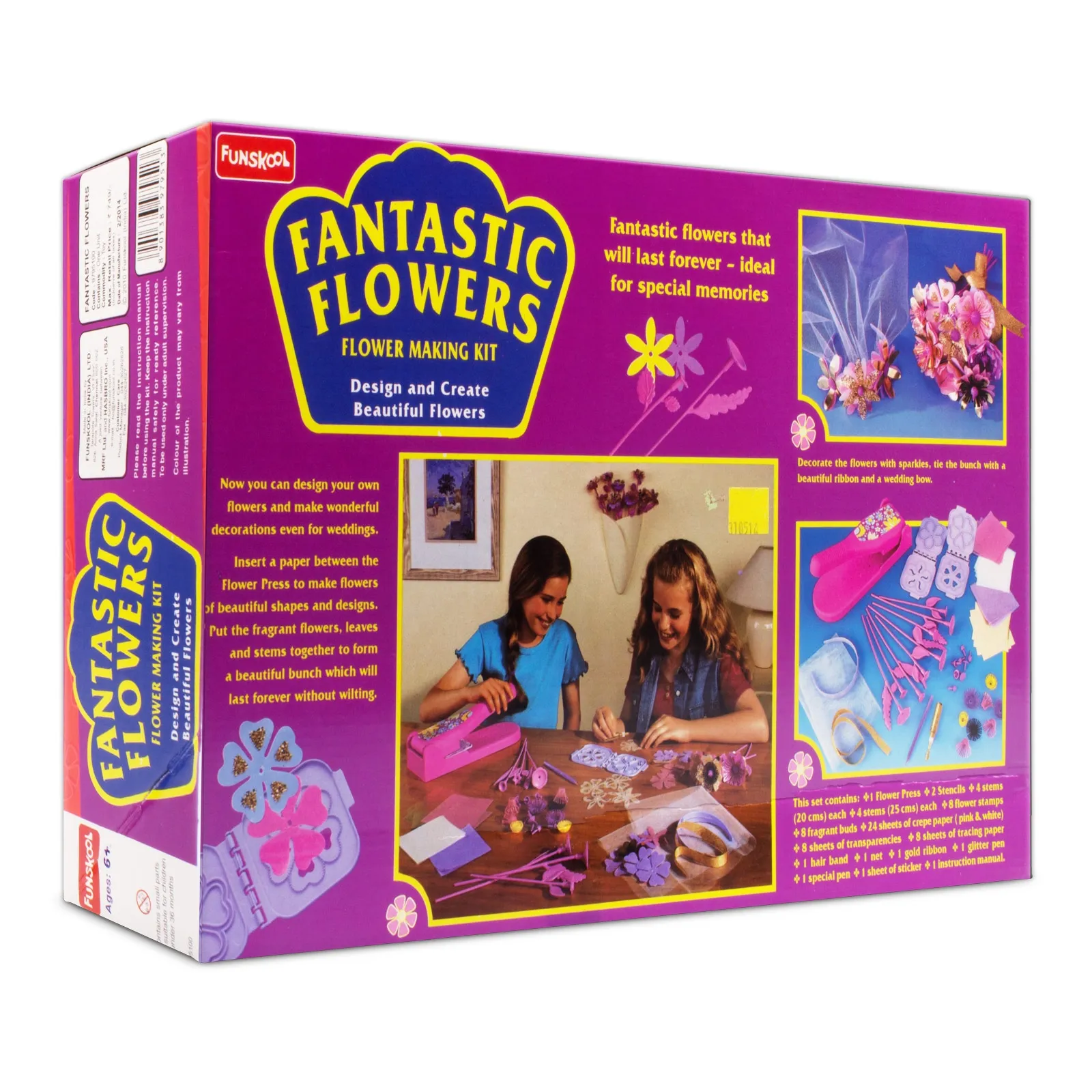 Funskool Fantastic Flowers Multi Colour Flower Making kit