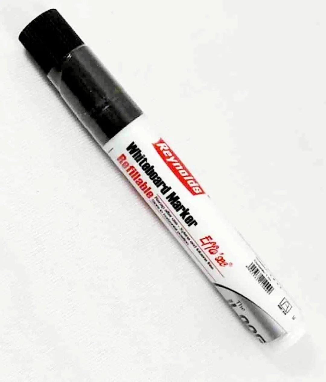 Reynolds Long White Board Refillable Marker, Black - Pack of 10