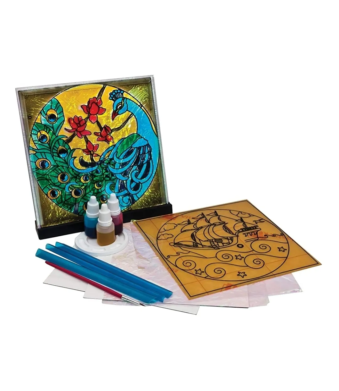 Funskool Handy Craft Glass Painting Kit Creative Painting kit Multi Colour