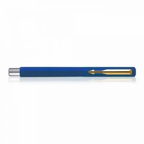 Parker Vector Standard Chrome Trim Roller Ball Pen (Pack of 1) Blue Body