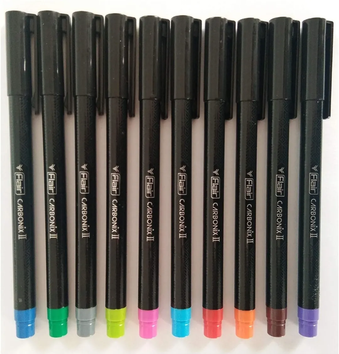 Flair Carbonix Assorted Ball Pen 1 Set of 10 Colour Ball Pen