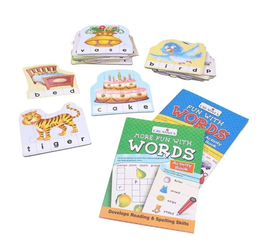 Creatives More Fun With Words Puzzle Multi Colour 30 Sets of 4/5 Pieces