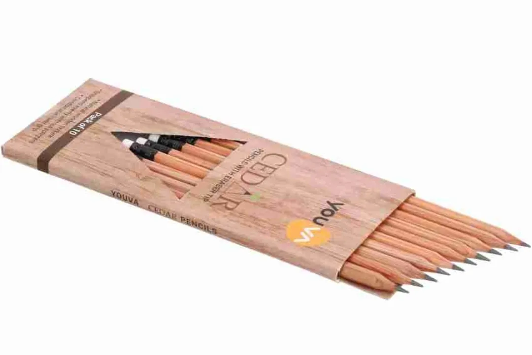 Navneet Youva Cedar Pencils With Eraser Tip (1 Pack of 10 Pencils)