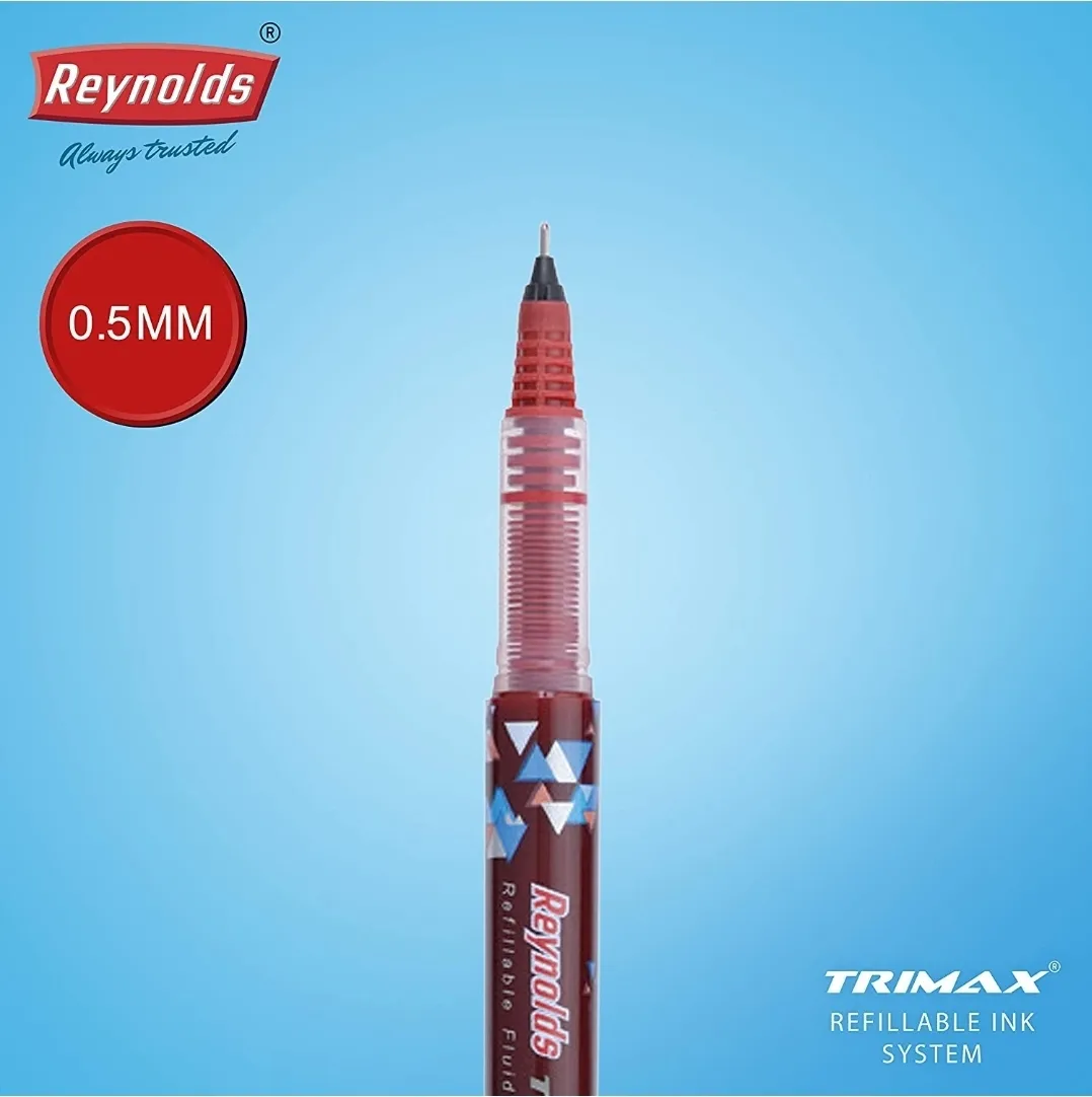 REYNOLDS TRIMAX PEN (RED INK) - PACK OF 1