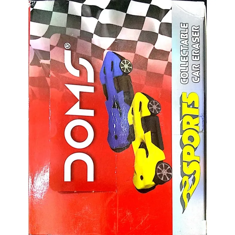 Doms Eraser Sports Car Coloured Sented Eraser Pack of 12 Eraser