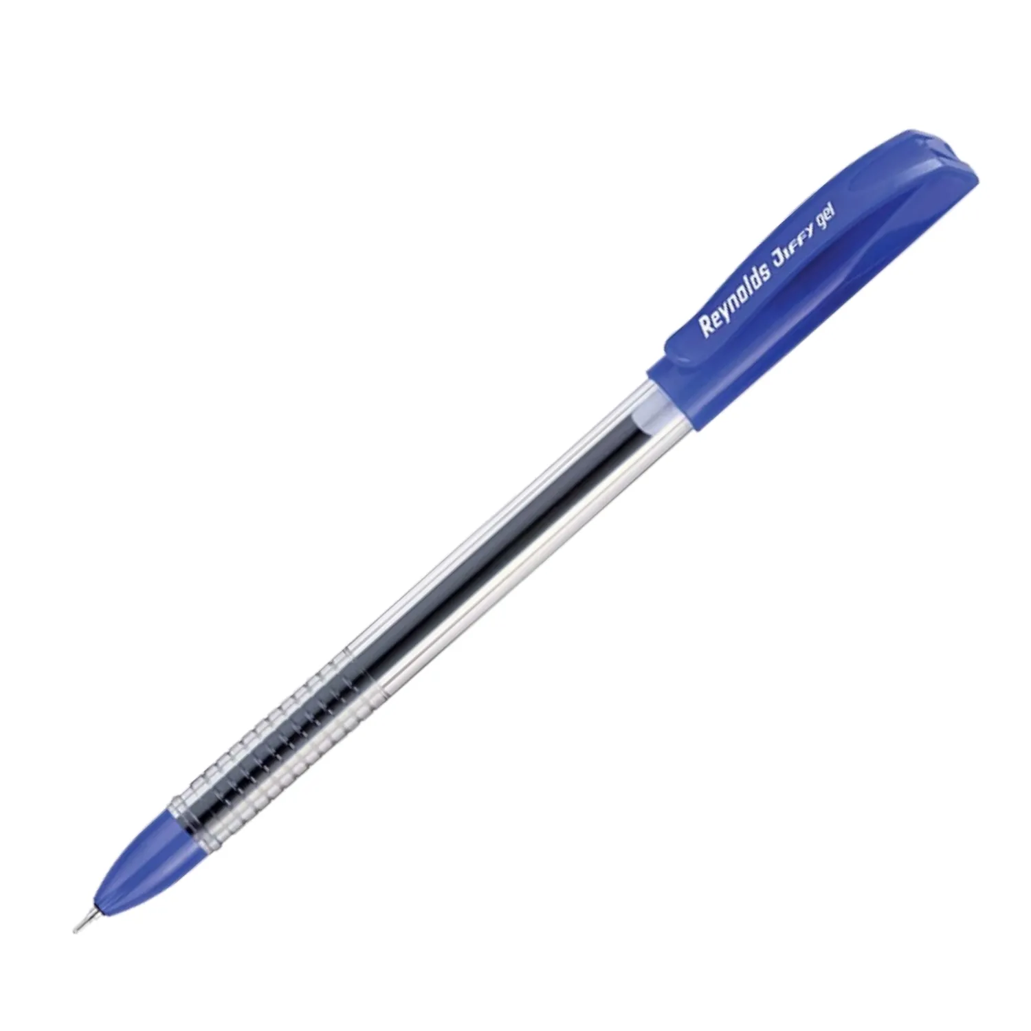 REYNOLDS JIFFY 0.5 MM NEEDLE POINT GEL PENS - PACK OF 5 (BLUE)