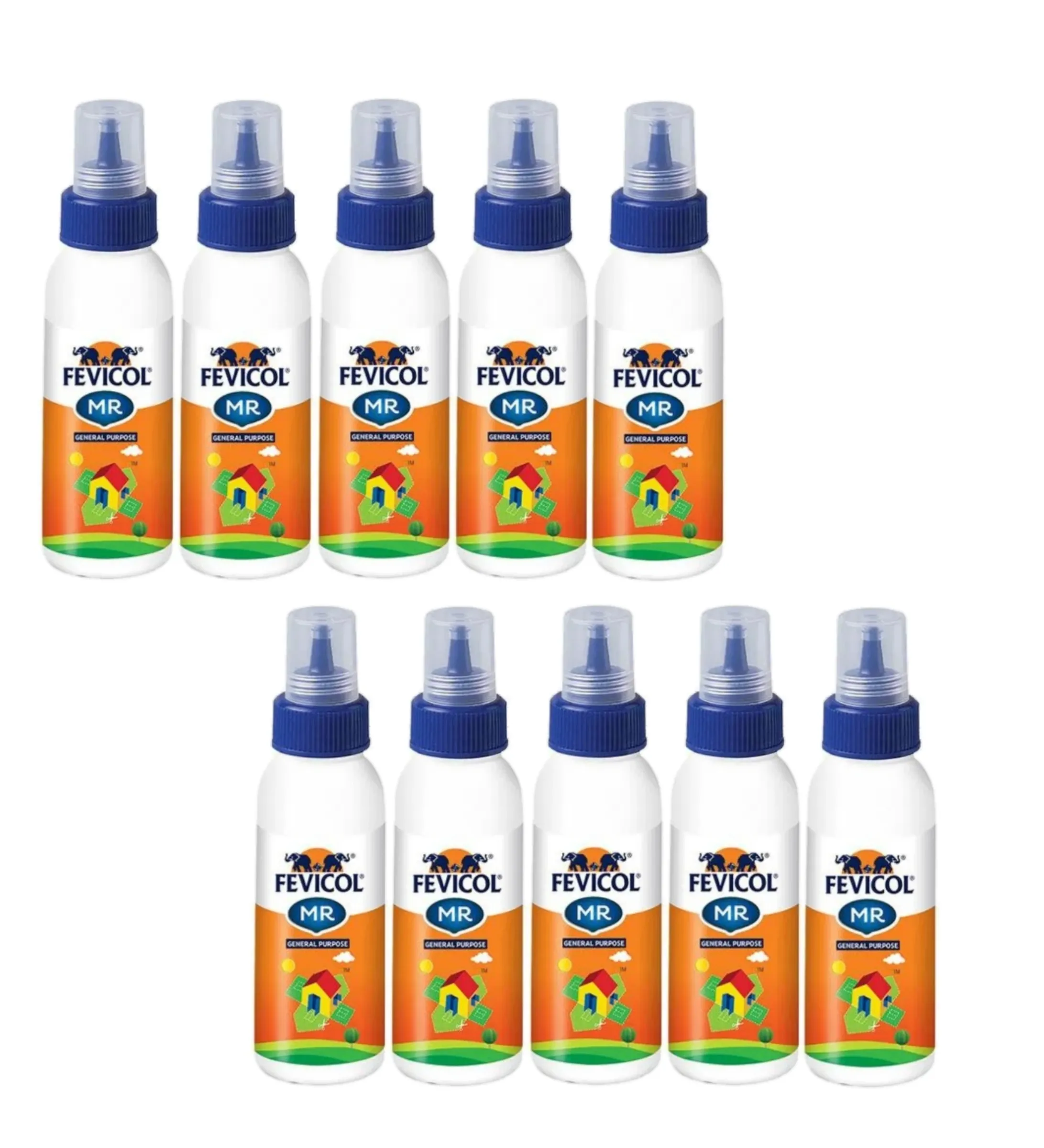 PIDILITE FEVICOL MR WHITE ADHESIVE FOR ART & CRAFT, 22.5 G PACK OF 10