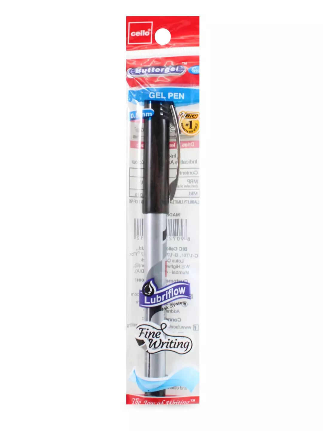 Cello ButterGel Gel Pen 0.5 mm Black Pen Pack of 1 Pen