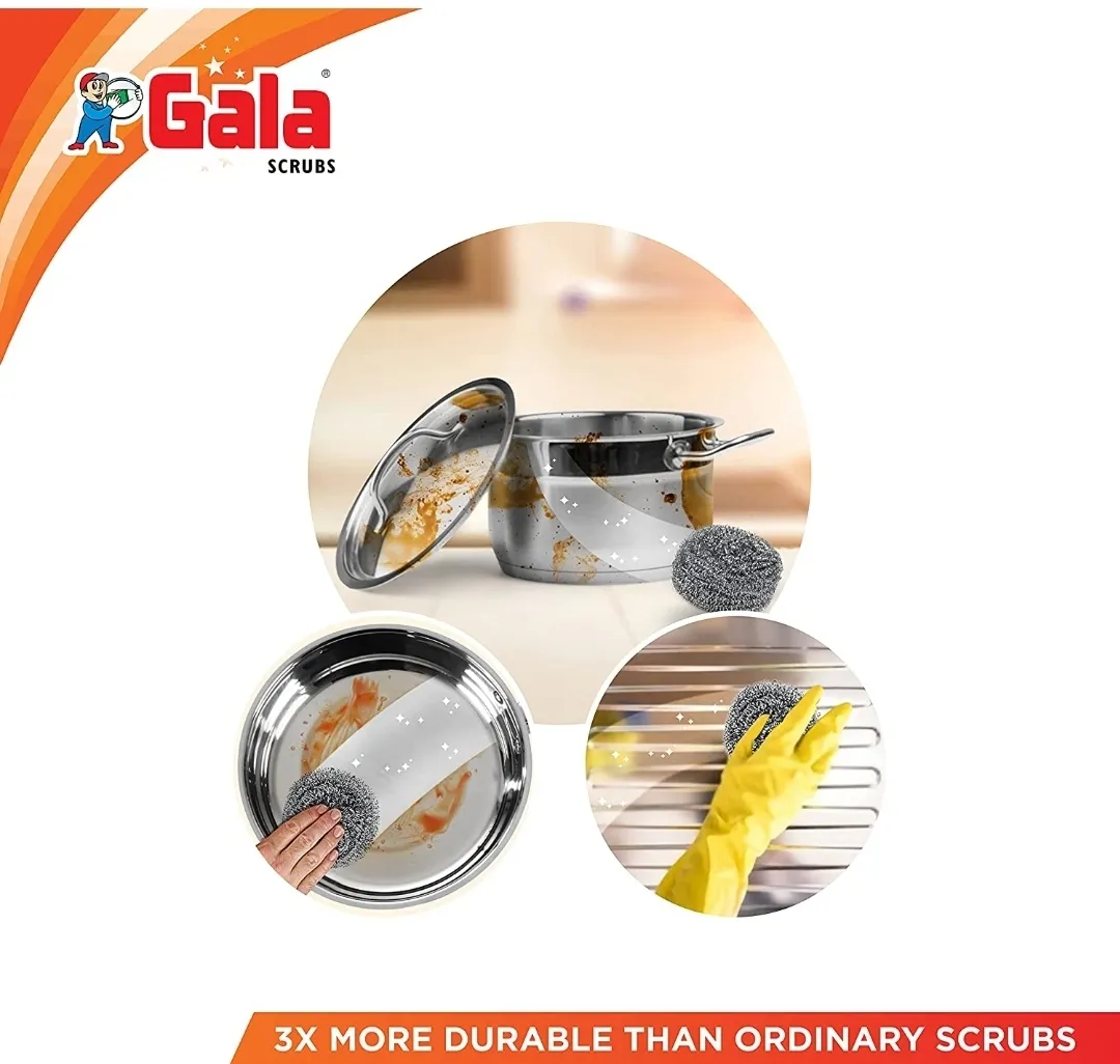 Gala Swash Steel Scrub, Pack of 1