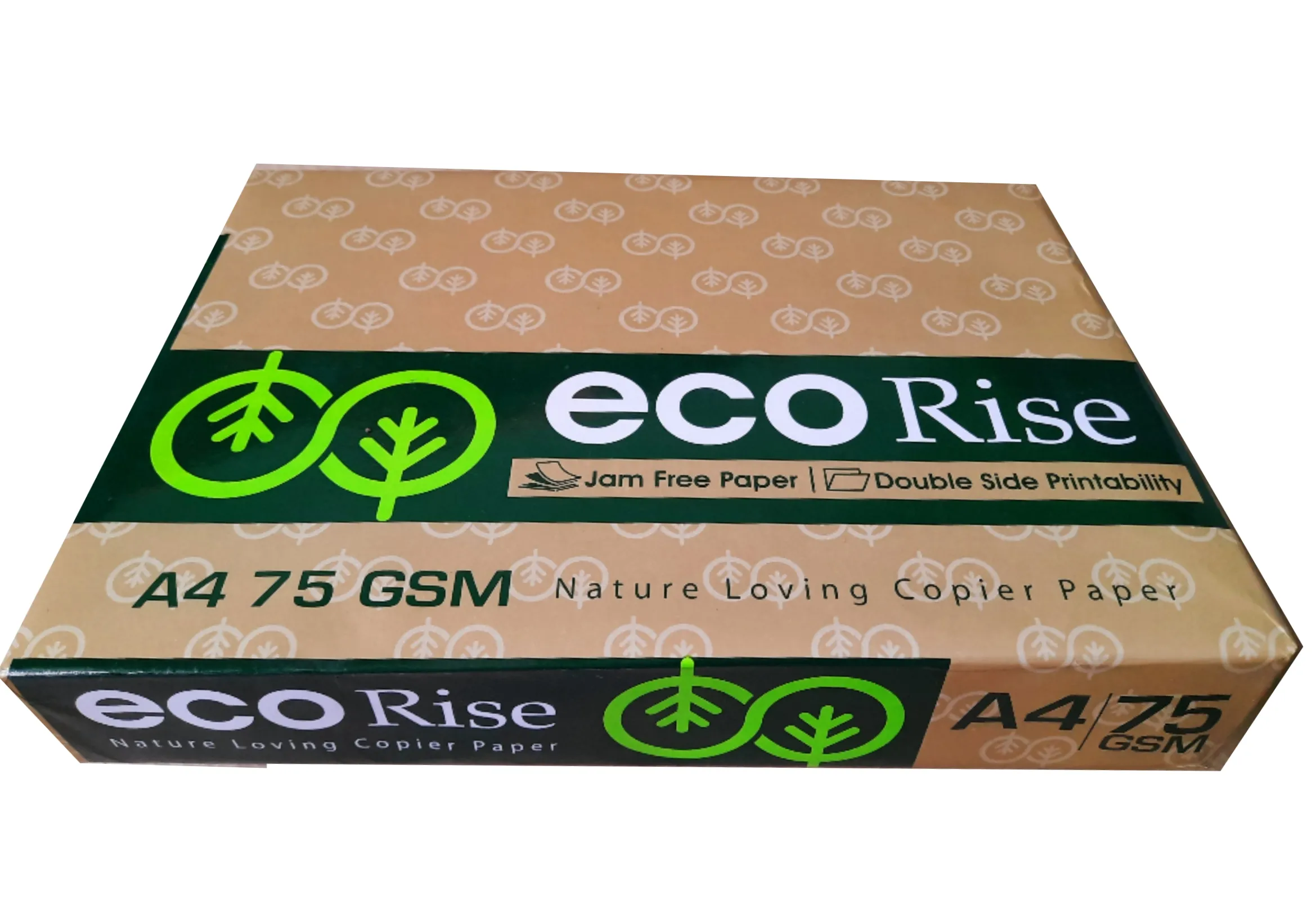 Eco Rise Printing Copy A4 Size JK Paper Eco Tree Friendly 75 GSM 500 Sheet Pack of 8
