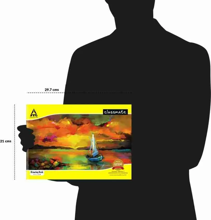 Classmate Drawing Exercise Note Book Unruled 36 Pages 21X29.7 cm Pack of 1
