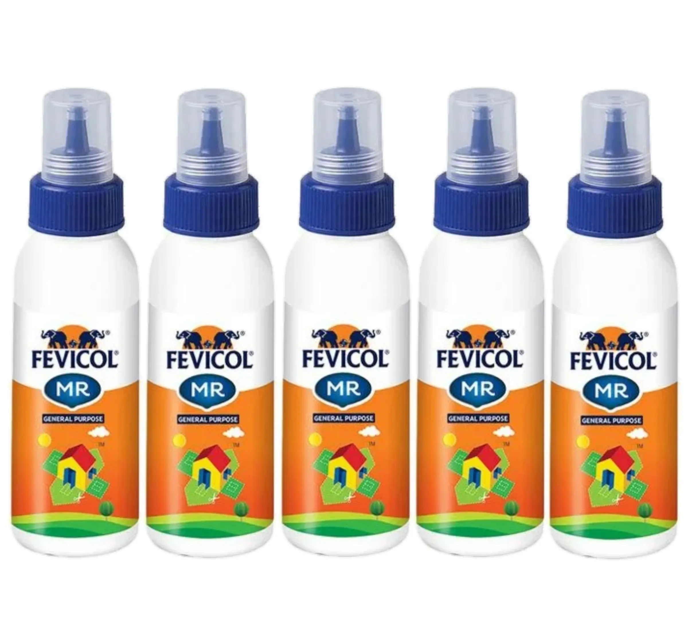 Fevicol MR Squeeze Bottle, 45 gm , Pack of 5